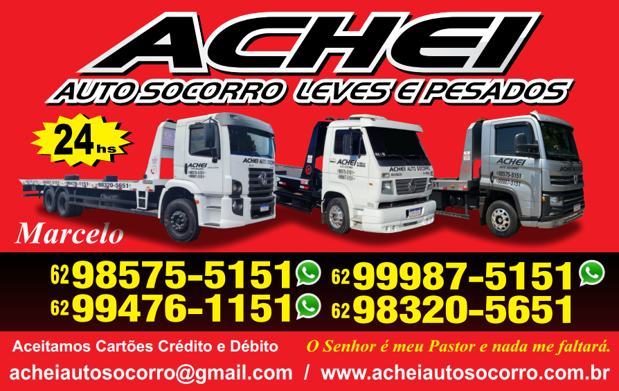 Cartão Achei Auto Socorro
